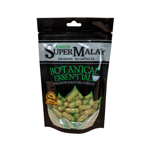 BE Super Green Malay Capsules 100g Pack  - Kratom City