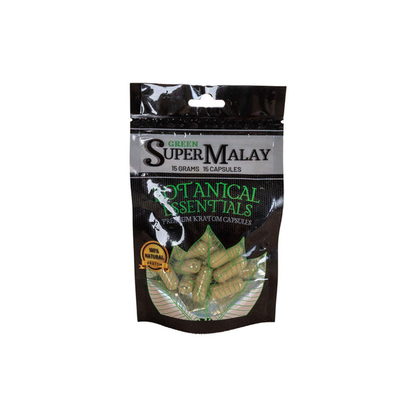 BE Super Green Malay Capsules 15g Pack  - Kratom City