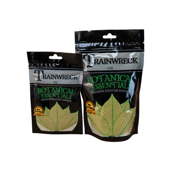 BE Trainwreck Powder Group of 1oz and 4oz packs - Kratom City