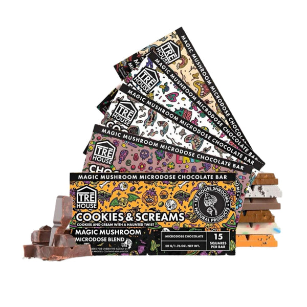 TREHouse Mushroom Chocolate Bars all 5 flavors - Kratom City