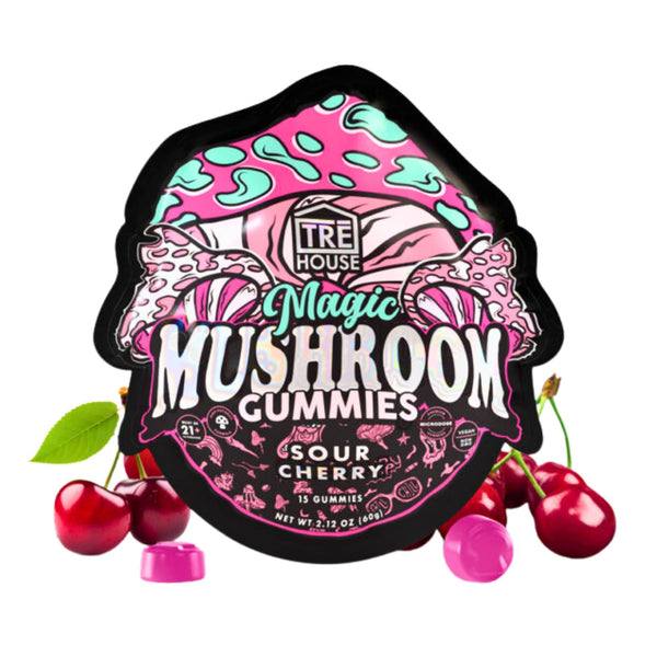 TREHouse Mushroom Gummies Sour Cherry - Kratom City