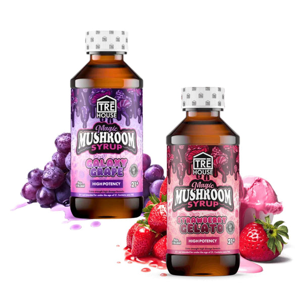 TREHouse Magic Mushroom Syrups Galaxy Grape and Strawberry Gelato - Kratom City